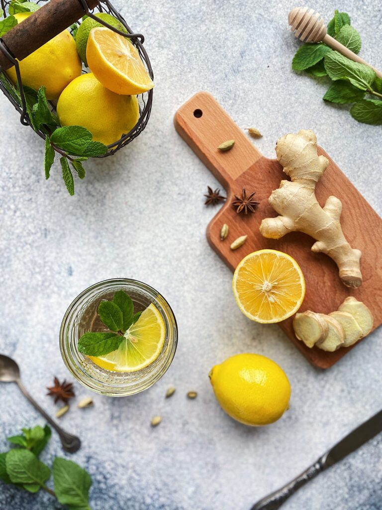 ginger and lemon tea for health